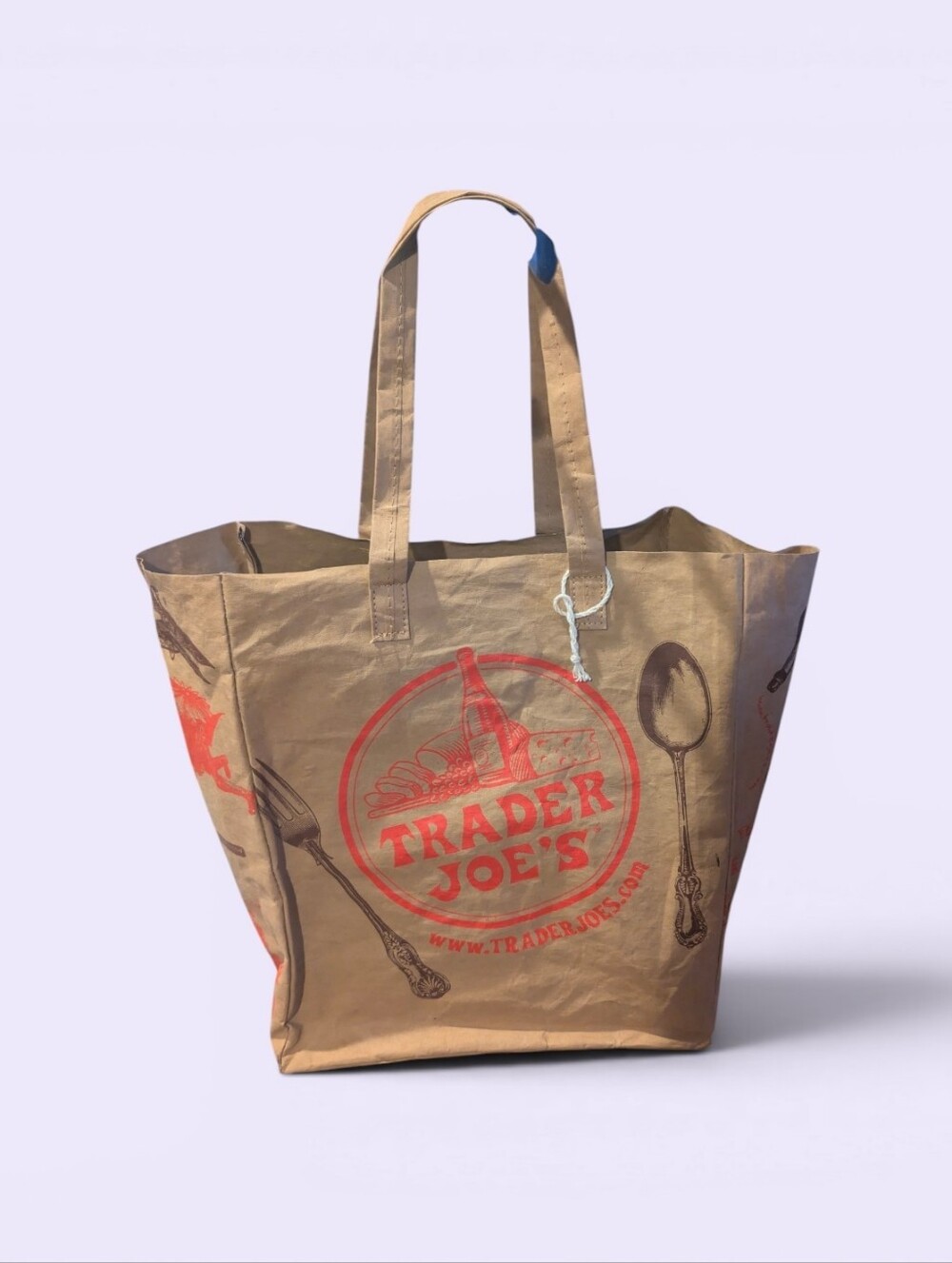 NWOT TRADER JOES REUSABLE BROWN PAPER BAG WASHABLE ULTRA RARE SOLD OUT Free Gift